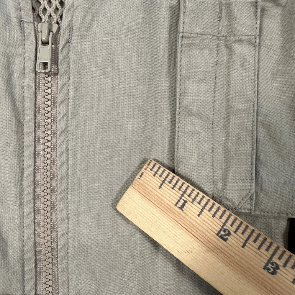 Vintage Eddie Bauer Utility Fishing Vest Men XLT Tall Beige Mesh Safari Photo